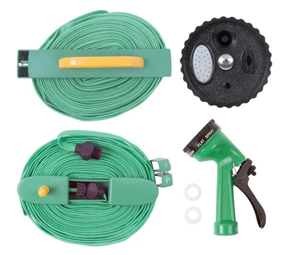 Garden Hose 10M Flat With Fittings Re