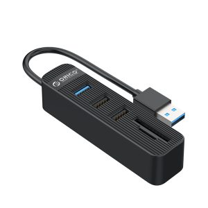 Orico USB 3.0 USB 2x SD TF HUB BK